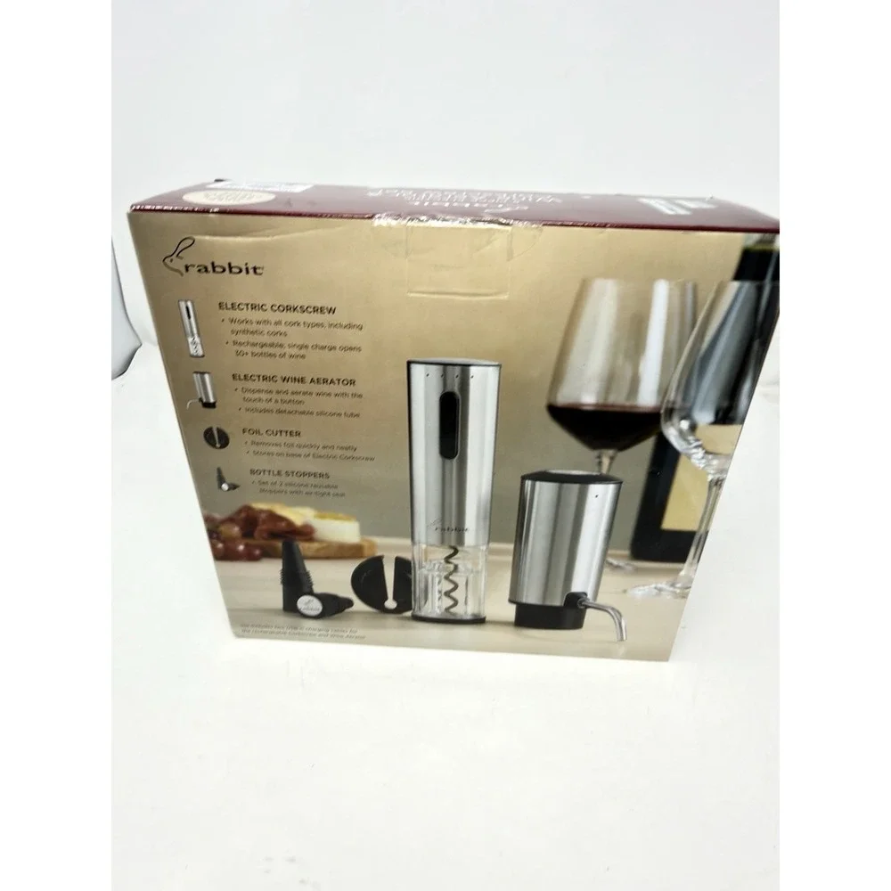 Rabbit‎ Electric Wine Tool Set - 5-Piece Wine Accessory Collection